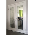 Porta de espelho duplo laminado branco